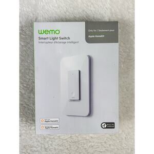WEMO Wi-Fi Smart Light Switch Apple Home Kit White New Opened Box